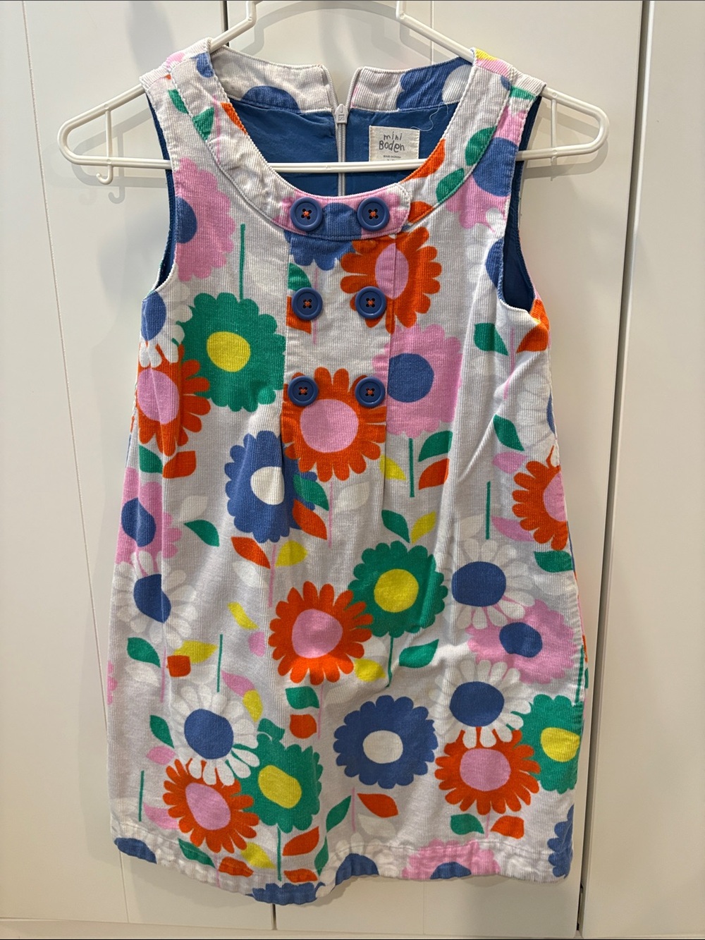 Mini Boden Multicolor Floral Sleeveless Dress